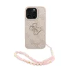  iPhone 16 Pro Pink Guess PU 4G Metal Logo Strap tok thumbnail