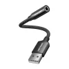 USB egyportos külső hangkártya Vention Gome 0.25m (fekete) thumbnail