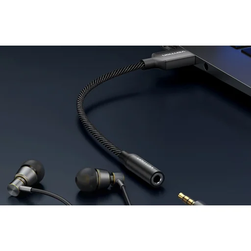 USB egyportos külső hangkártya Vention Gome 1m (Fekete) - 4