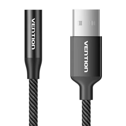USB egyportos külső hangkártya Vention Gome 1m (Fekete) - 1