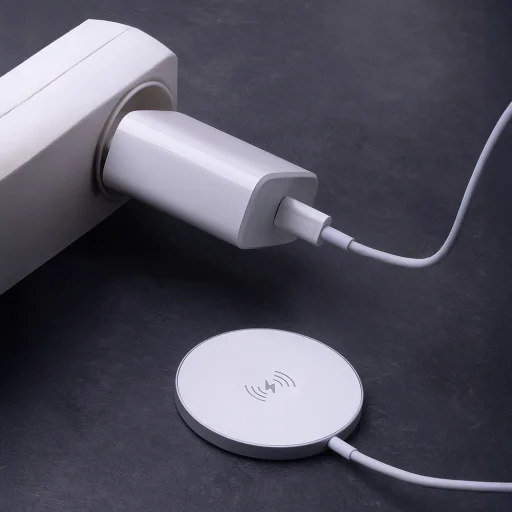 Forever MAWC-400 mágneses vezeték nélküli töltő 15W fehér 3az1-ben - 5