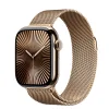 Apple Watch S10 Cellular 42mm Gold Titanium Case with Gold Milanese Loop thumbnail