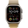 Apple Watch Ultra2 v2 Cellular 49mm Natural Titanium Case with Tan Alpine Loop - Large thumbnail