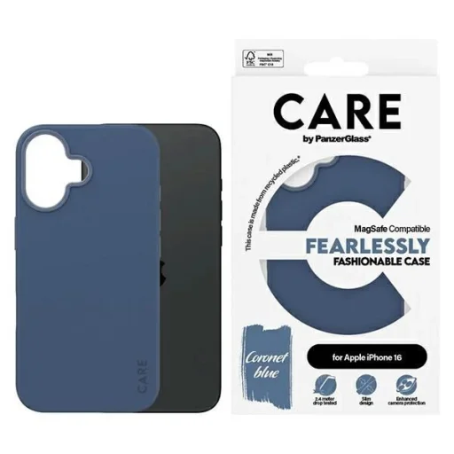  iPhone 16 6.1" kék/kék MagSafe CARE by PanzerGlass Fashion Case tok - 1