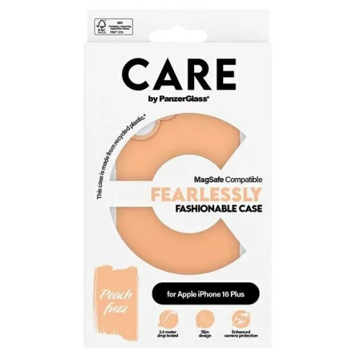  iPhone 16 Plus 6.7" Peachy CARE by PanzerGlass Fashion fliptok MagSafe 1391 tok - 4