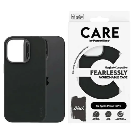 iPhone 16 Pro 6.3" fekete/fekete MagSafe 1378 CARE by PanzerGlass Fashion tok - 1