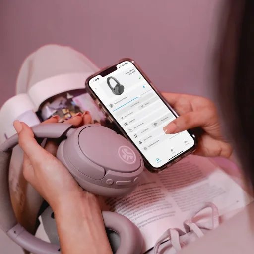 JLAB JBuds Lux ANC Headphones - Mauve - 2