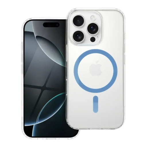 Színes Gyűrűs Mag Tok csepp-ragasztóval MagSafe kompatibilis SAMSUNG A16 világoskék tok - 1