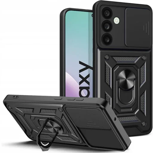  Techsuit - CamShield sorozat - Samsung Galaxy M56 - Fekete tok - 1