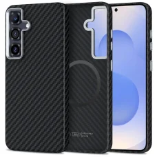 Tech-protect Ion Carbon Magsafe Galaxy S25 fekete/ezüst tok