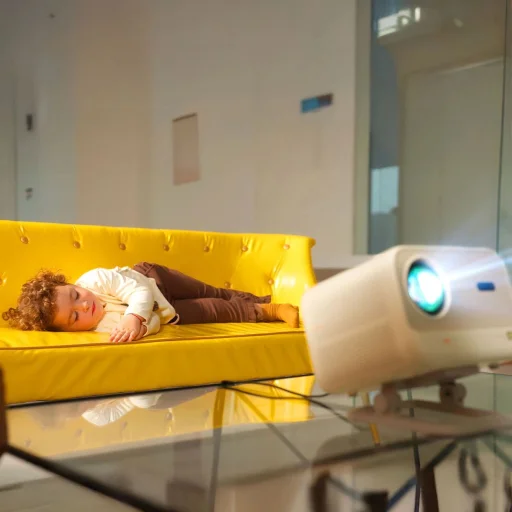 Yaber L2 Plus LCD FullHD 1080p Multimédiás Projektor JBL Hangszórókkal - Bézs - 13