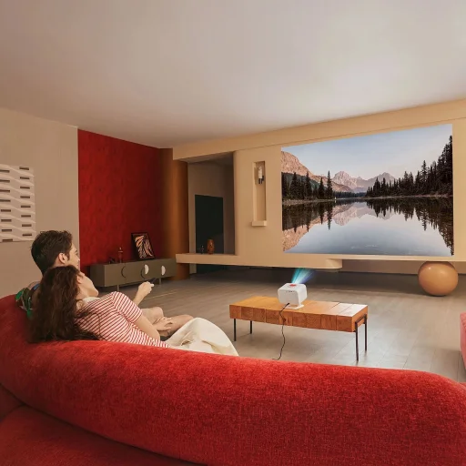 Yaber L2 Plus LCD FullHD 1080p Multimédiás Projektor JBL Hangszórókkal - Bézs - 10