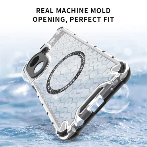  Techsuit - HoneyComb Shield MagSafe - Xiaomi Redmi A5 4G (Regionális) - Fehér tok - 5