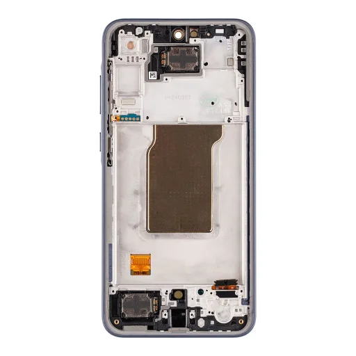 LCD kijelző + Érintőegység + Előlapi borítás Samsung A356B Galaxy A35 5G Fekete (Szervízcsomag) - 2