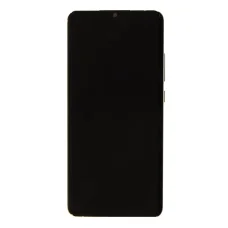 LCD kijelző + Érintőegység Samsung A315F Galaxy A31 Fekete (Szervíz csomag),