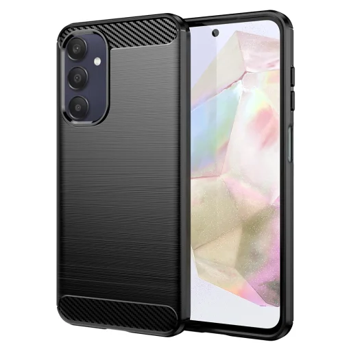 Szénszálas tok Samsung Galaxy A25 5G fekete - 1