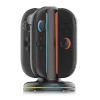 iPega SW2052 Töltőállomás RGB világítással JoyCon Kontrollerekhez Nintendo Switch 2 fekete thumbnail
