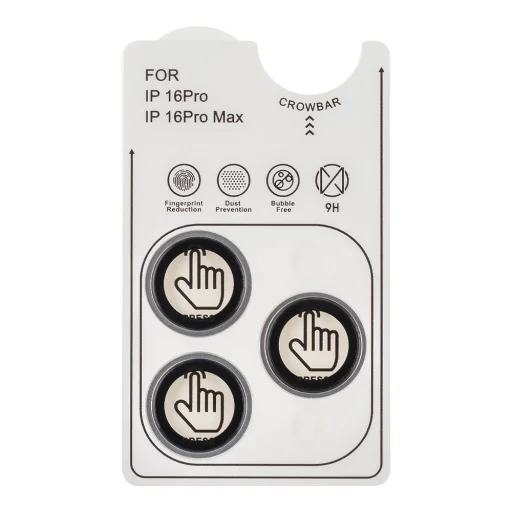  iPhone 16 Pro/16 Pro Max fehér titánium OBAL:ME lencsevédő üvegfólia - 3