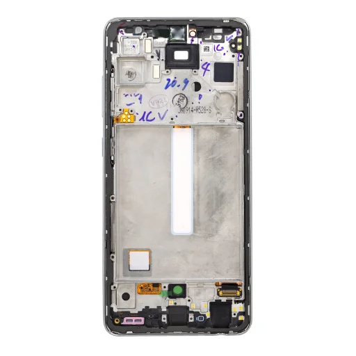 LCD kijelző + Érintőegység Samsung A528B Galaxy A52s 5G Fehér (Szerviz csomag), - 2