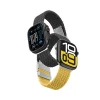 2 darabos AmazingThing Blend szíj készlet Apple Watch 45/46/49mm - Sárga-Fekete/Fekete
