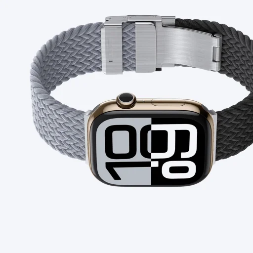 2 darabos AmazingThing Blend szíj készlet Apple Watch 45/46/49mm - Szürke-Fekete/Szürke - 4
