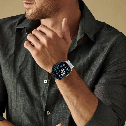 2 darabos AmazingThing Blend szíj készlet Apple Watch 45/46/49mm - Szürke-Fekete/Szürke - 9
