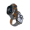 AmazingThing Class Band bőrszíj Apple Watch 45 / 46 / 49 mm - Szürke