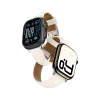 AmazingThing Class Band bőrszíj Apple Watch 45 / 46 / 49 mm - Világos Bézs thumbnail