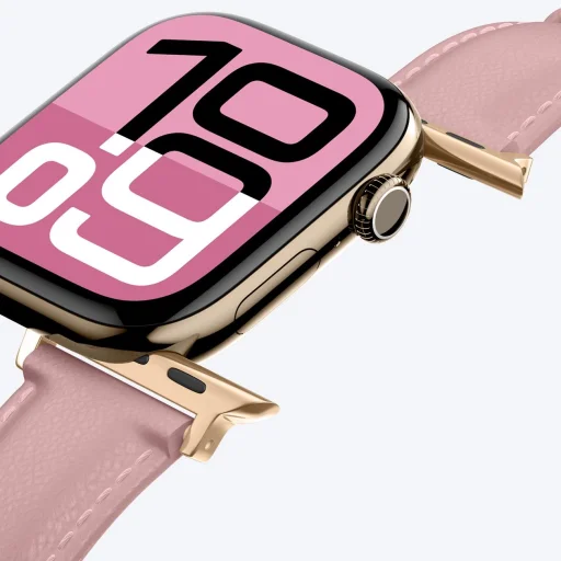 AmazingThing Class Band bőrszíj Apple Watch 45/46/49 mm - Rózsaszín - 7