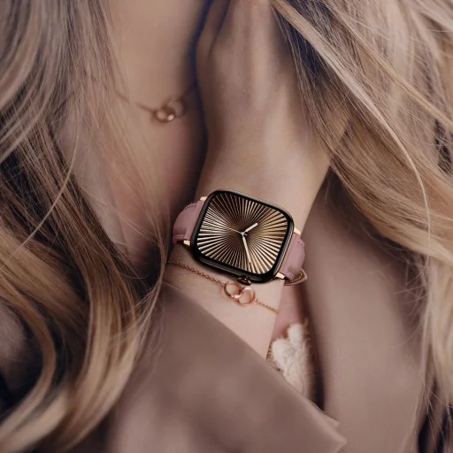 AmazingThing Class Band bőrszíj Apple Watch 45/46/49 mm - Rózsaszín - 9