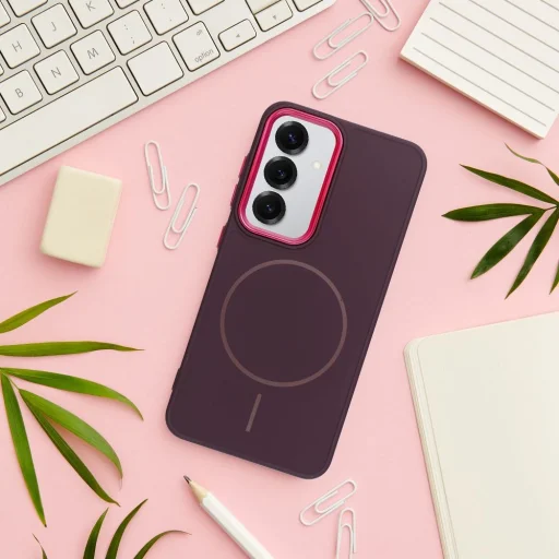 FRAME MAG COVER tok MagSafe kompatibilis SAMSUNG A26-hoz lila - 3