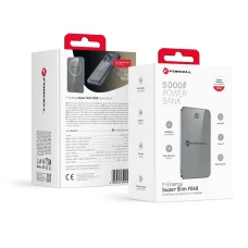 FORCELL F-ENERGY F5K8 Super Slim powerbank compatible with MagSafe PD3.0 QC4.0 15W 5000 mAh grey
