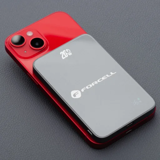 FORCELL F-ENERGY F5K8 Super Slim powerbank compatible with MagSafe PD3.0 QC4.0 15W 5000 mAh grey - 4