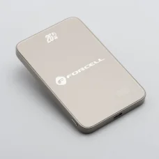 FORCELL F-ENERGY F5K8 Super Slim powerbank kompatibilis MagSafe PD3.0 QC4.0 15W 5000 mAh titán desszert