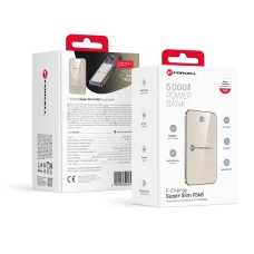FORCELL F-ENERGY F5K8 Super Slim powerbank kompatibilis MagSafe PD3.0 QC4.0 15W 5000 mAh titán desszert