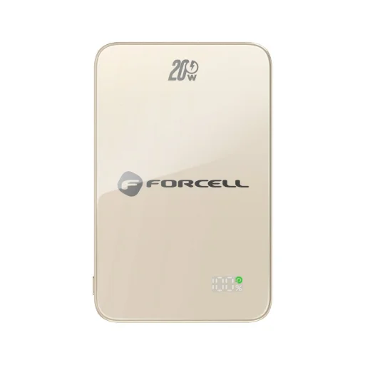 FORCELL F-ENERGY F5K8 Super Slim powerbanka kompatibilná s MagSafe PD3.0 QC4.0 15W 5000 mAh titánový dezert - 16