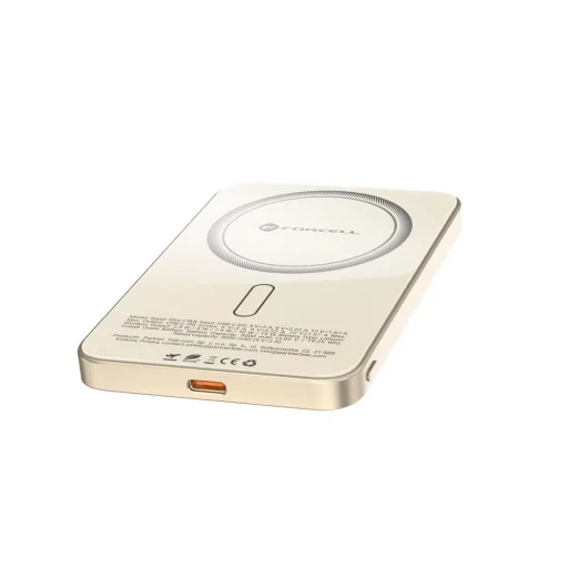 FORCELL F-ENERGY F5K8 Super Slim powerbanka kompatibilná s MagSafe PD3.0 QC4.0 15W 5000 mAh titánový dezert - 17