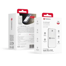 FORCELL F-ENERGY F5K8 Super Slim powerbank kompatibilis MagSafe PD3.0 QC4.0 15W 5000 mAh fehér