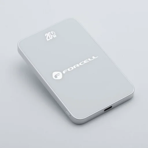 FORCELL F-ENERGY F5K8 Super Slim powerbank kompatibilis MagSafe PD3.0 QC4.0 15W 5000 mAh fehér - 2