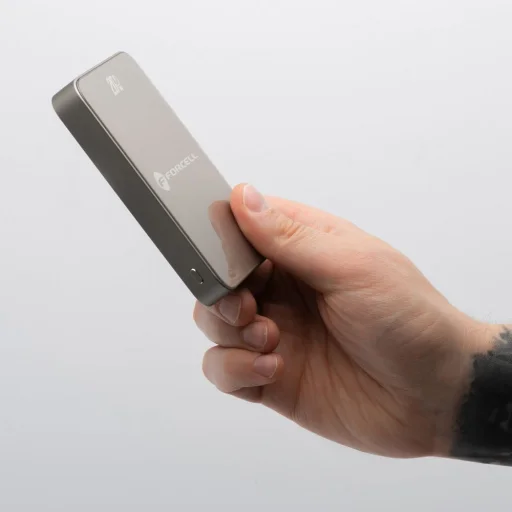 FORCELL F-ENERGY F10K8 Szuper Vékony powerbank kompatibilis MagSafe PD3.0 QC4.0 15W 10000 mAh titán desszert - 4