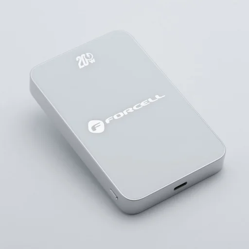 FORCELL F-ENERGY F10K8 Szupervékony powerbank kompatibilis MagSafe PD3.0 QC4.0 15W 10000 mAh fehér - 2