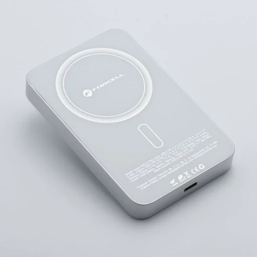 FORCELL F-ENERGY F10K8 Szupervékony powerbank kompatibilis MagSafe PD3.0 QC4.0 15W 10000 mAh fehér - 3