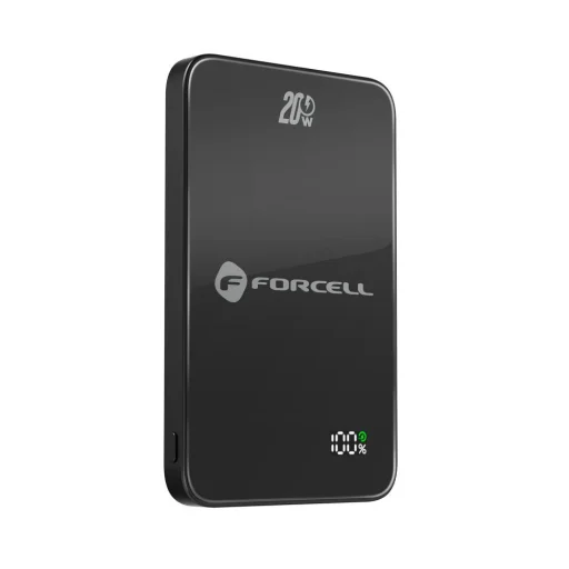 FORCELL F-ENERGY F5K8 Super tenká powerbanka MagSafe kompatibilná PD3.0 QC4.0 15W 5000 mAh čierna - 16