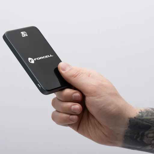 FORCELL F-ENERGY F5K8 Szuper Vékony powerbank MagSafe-kompatibilis PD3.0 QC4.0 15W 5000 mAh fekete - 5