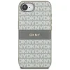  iPhone 16e DKNY Repeat Texture Minta tónusos csíkkal tok - Bézs thumbnail
