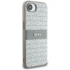  iPhone 16e DKNY Repeat Texture Minta tónusos csíkkal tok - Bézs thumbnail