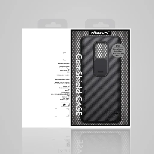 Nillkin CamShield kemény tok Xiaomi Redmi Note 9 Pro/9S/9 Pro Max fekete tok - 11