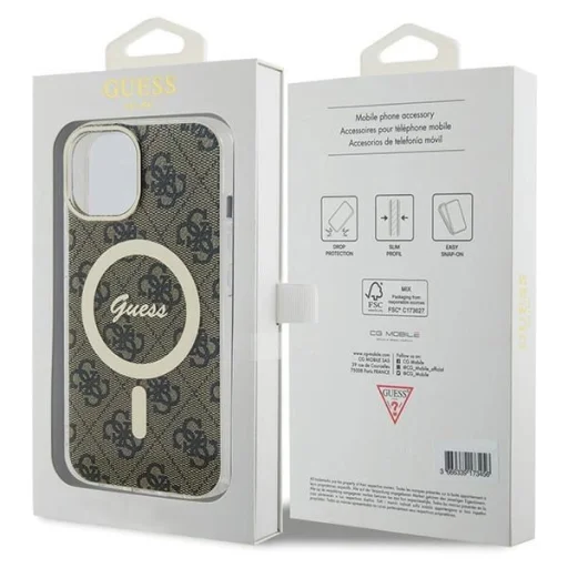Guess IML 4G MagSafe iPhone 15 Plus tok - Barna - 8