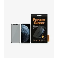 PanzerGlass E2E Super+ privát edzett üvegfólia iPhone X / XS / 11 Pro - fekete kerettel üvegfólia