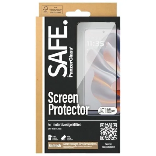 SAFE by PanzerGlass Ultra-Wide Fit Edzett Üveg Motorola Edge 50 Neo üvegfólia - 4